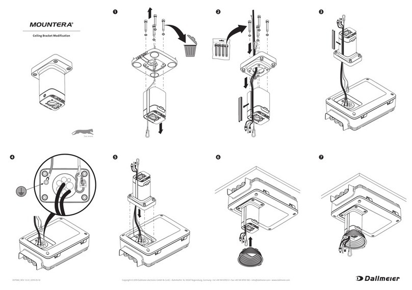 dallmeier Mountera Ceiling Bracket User manual