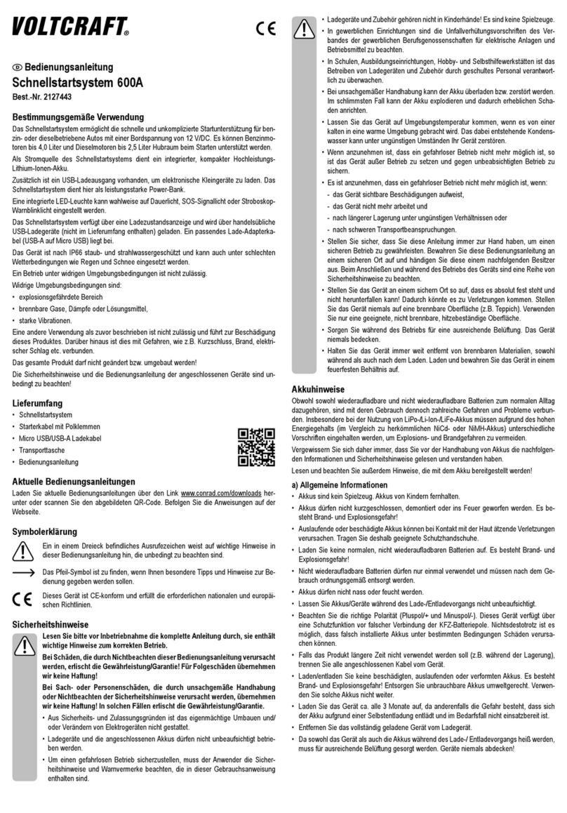 VOLTCRAFT 2127443 User manual