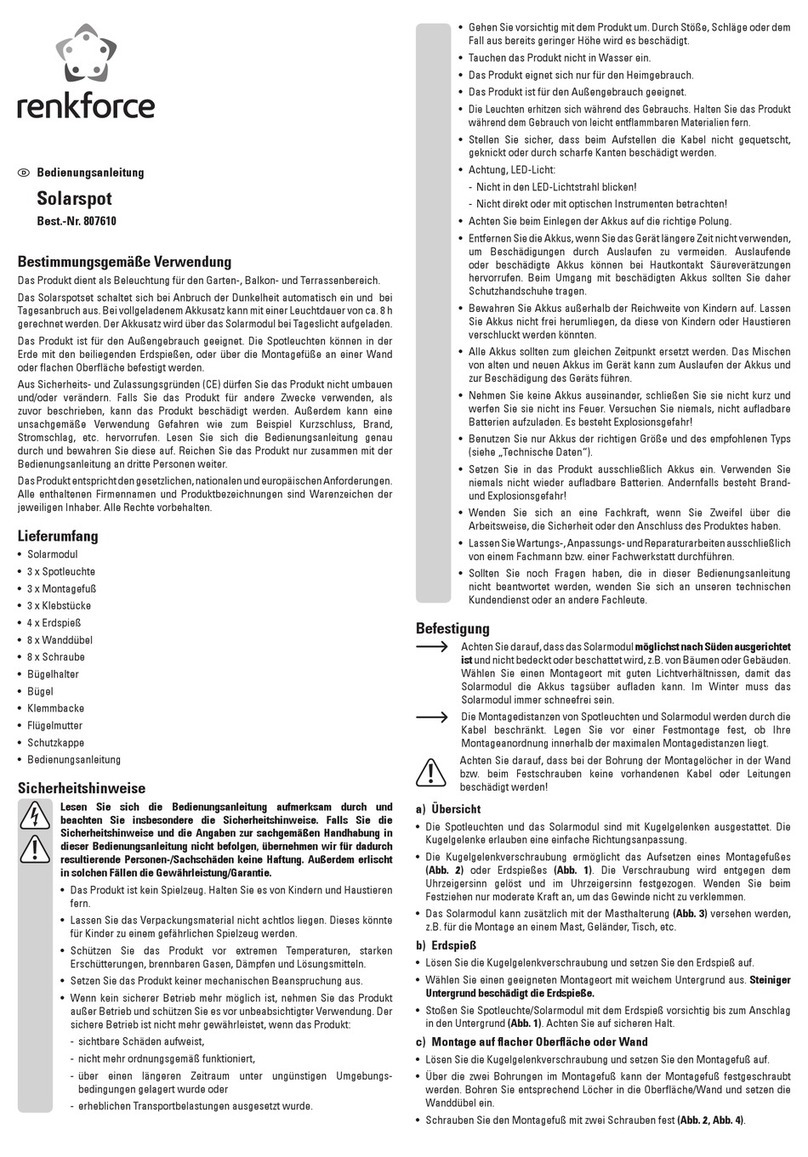 Renkforce SP303K operating instructions