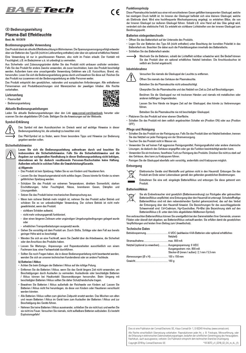 BASETech 1613070 operating instructions