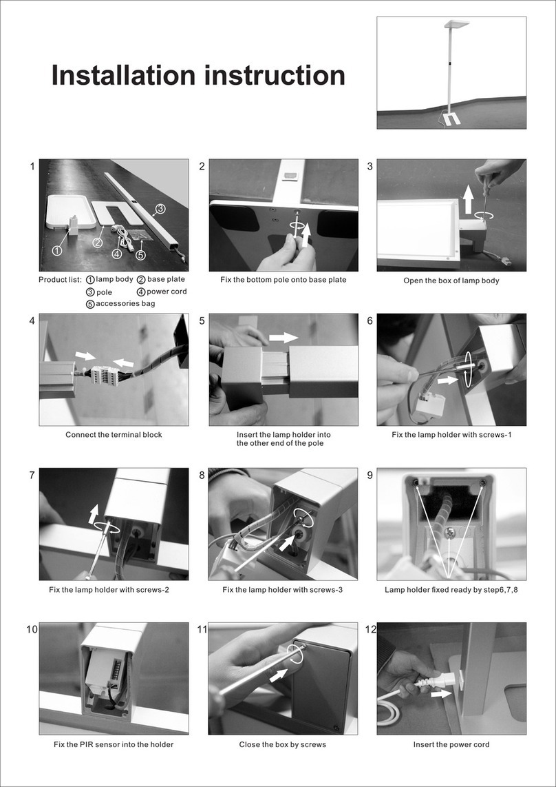 Emmlight EVO Freestanding Installation instruction