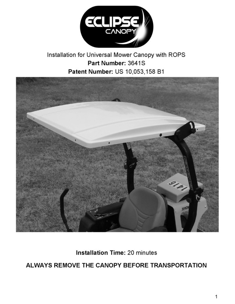 Eclipse canopy 3641S Installation