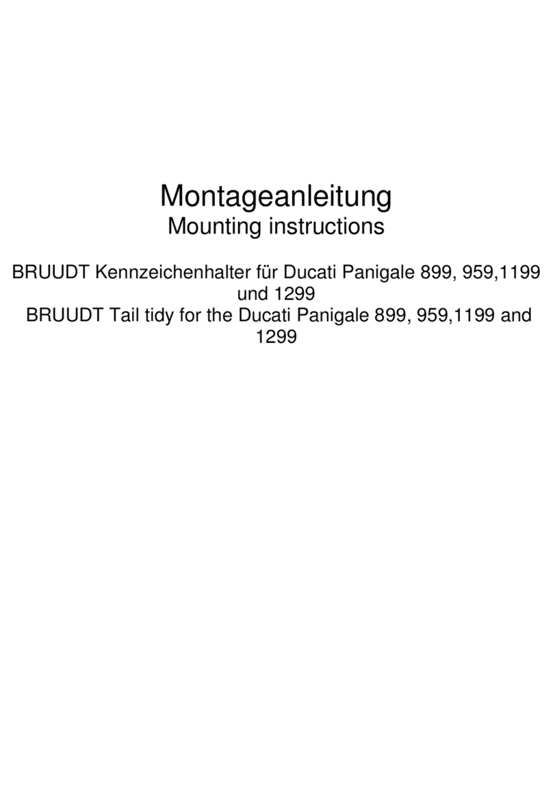 BRUUDT D-4000 Mounting instructions