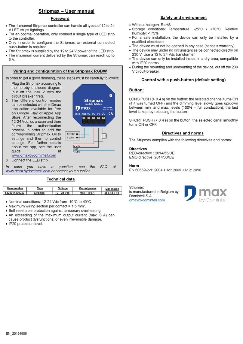 Domintell Max Stripmax user manual Domintell Max Stripmax user manual
