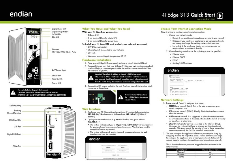 ENDIAN 4i Edge 313 quick start