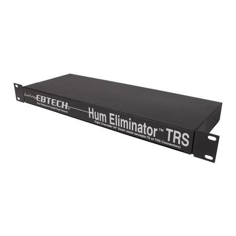Ebtech Hum Eliminator XLR User instructions Ebtech Hum Eliminator XLR User instructions