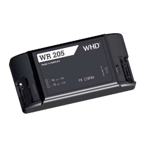 WHD WR 205 manual