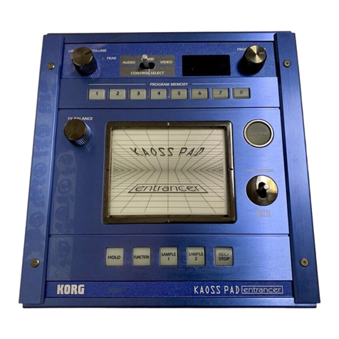 Korg EasyStart KAOSS PAD Entrancer manual
