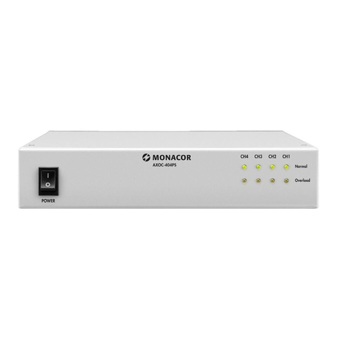 Monacor AXOC-404PS User manual