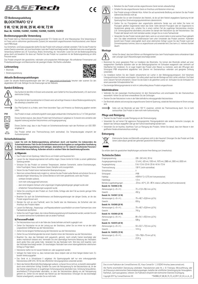 BASETech 5 W User manual