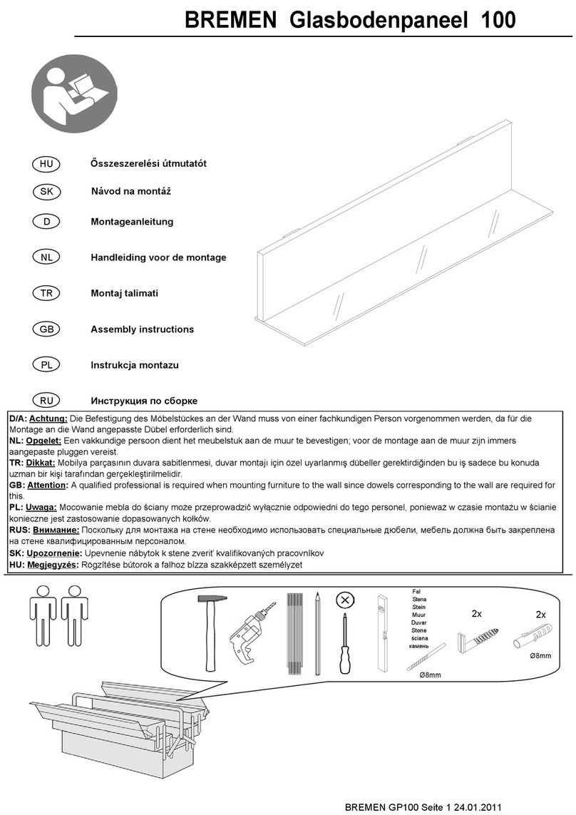 NABBI BREMEN GP100 Assembly instructions NABBI BREMEN GP100 Assembly instructions