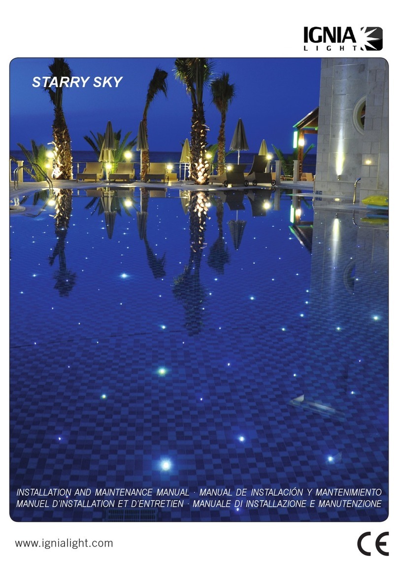 IGNIA LIGHT STARRY SKY Installation and maintenance manual