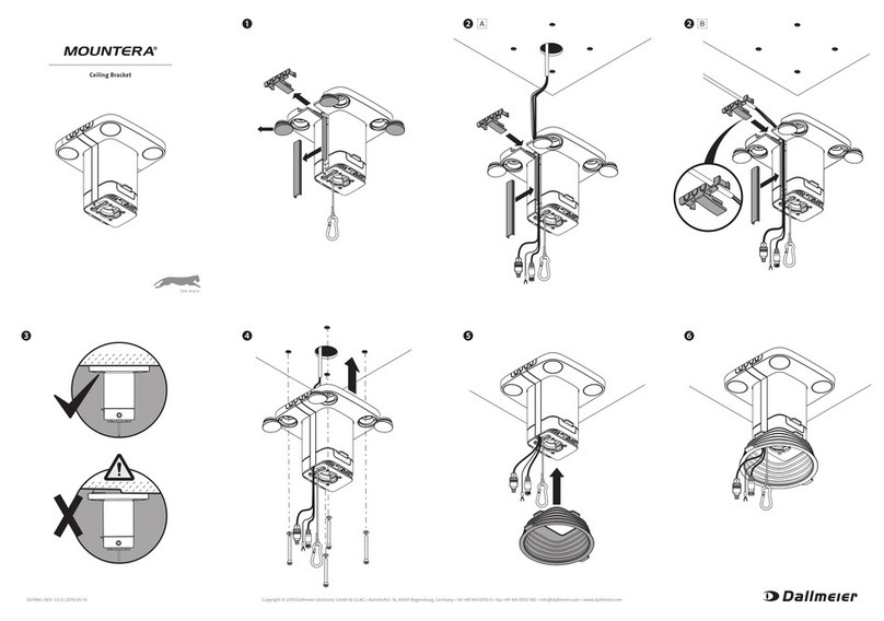 dallmeier Mountera Ceiling Bracket User manual