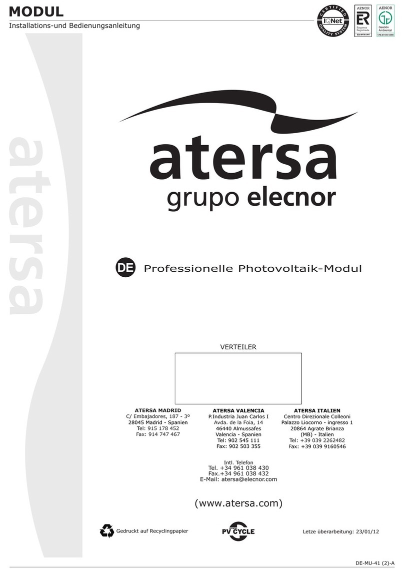 atersa A-70M Installation and user manual