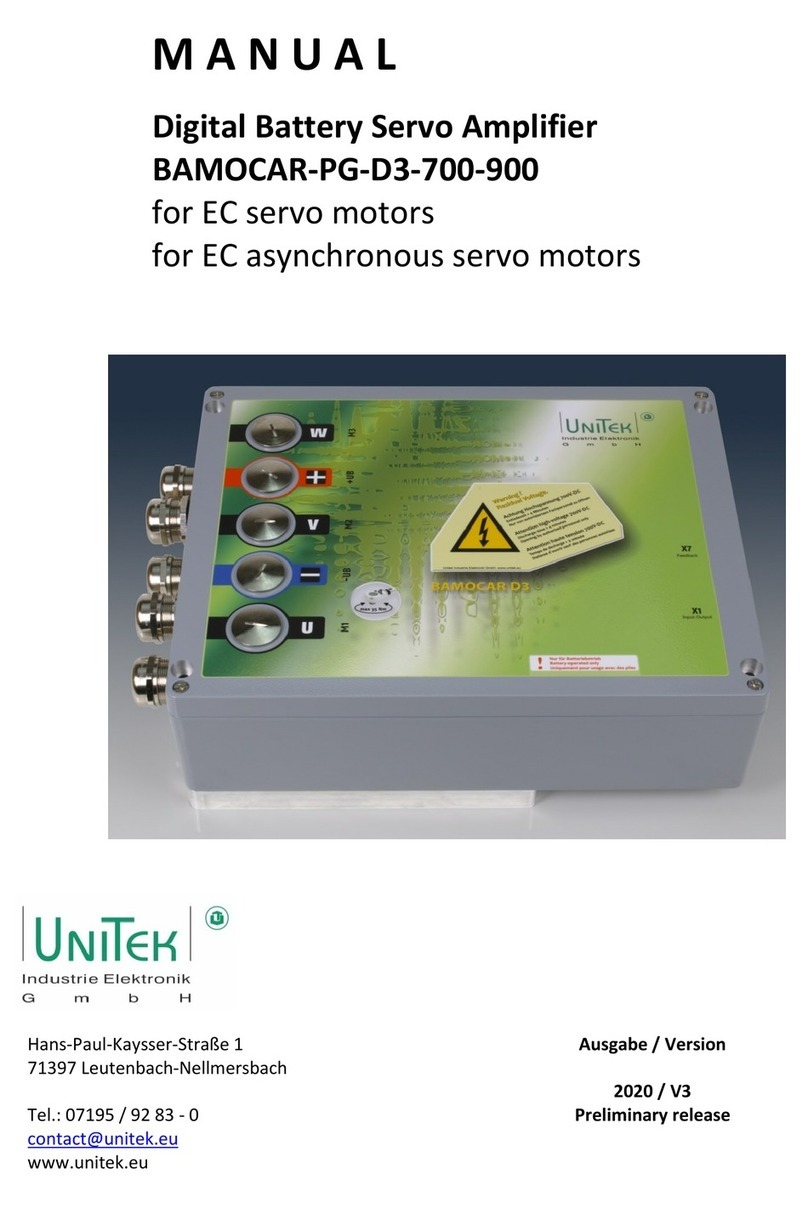 Unitek BAMOCAR-PG-D3-700-900 manual