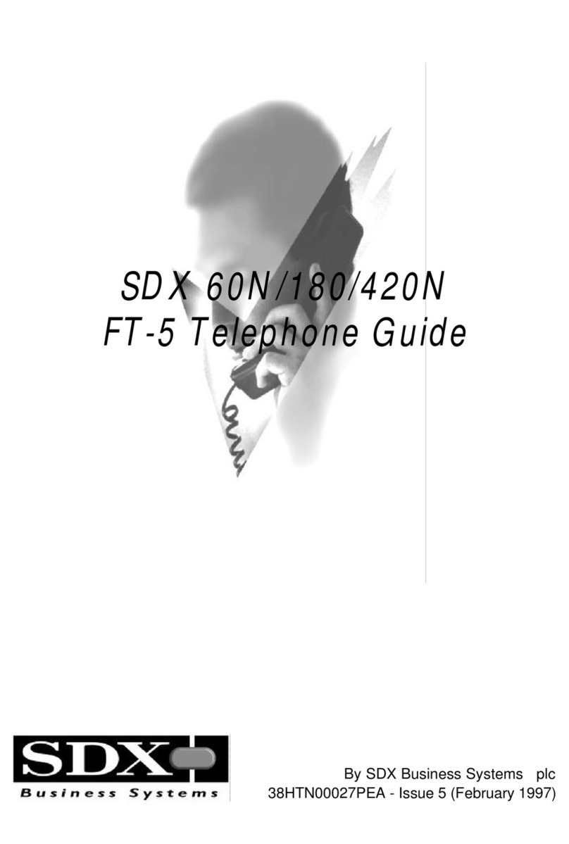 SDX Audio FT-5 Telephone guide