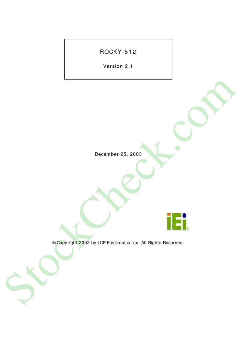ICP Electronics ROCKY-512 manual
