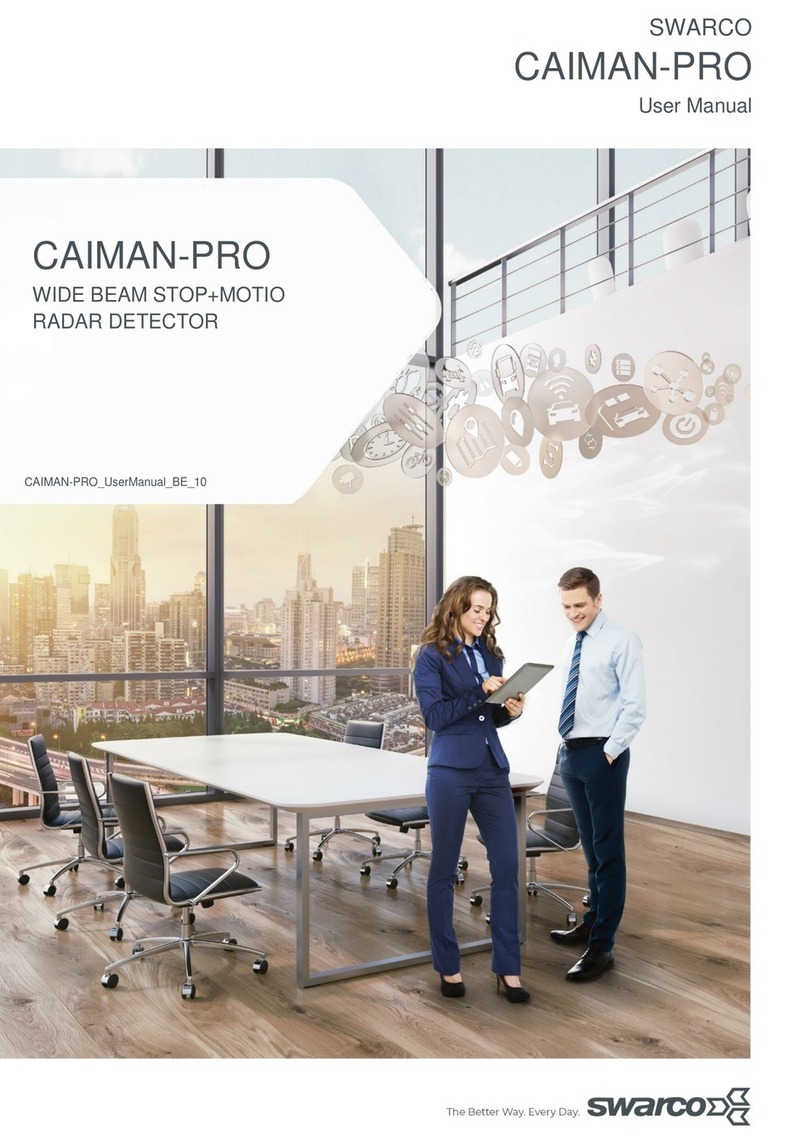 SWARCO CAIMAN-PRO Series User manual