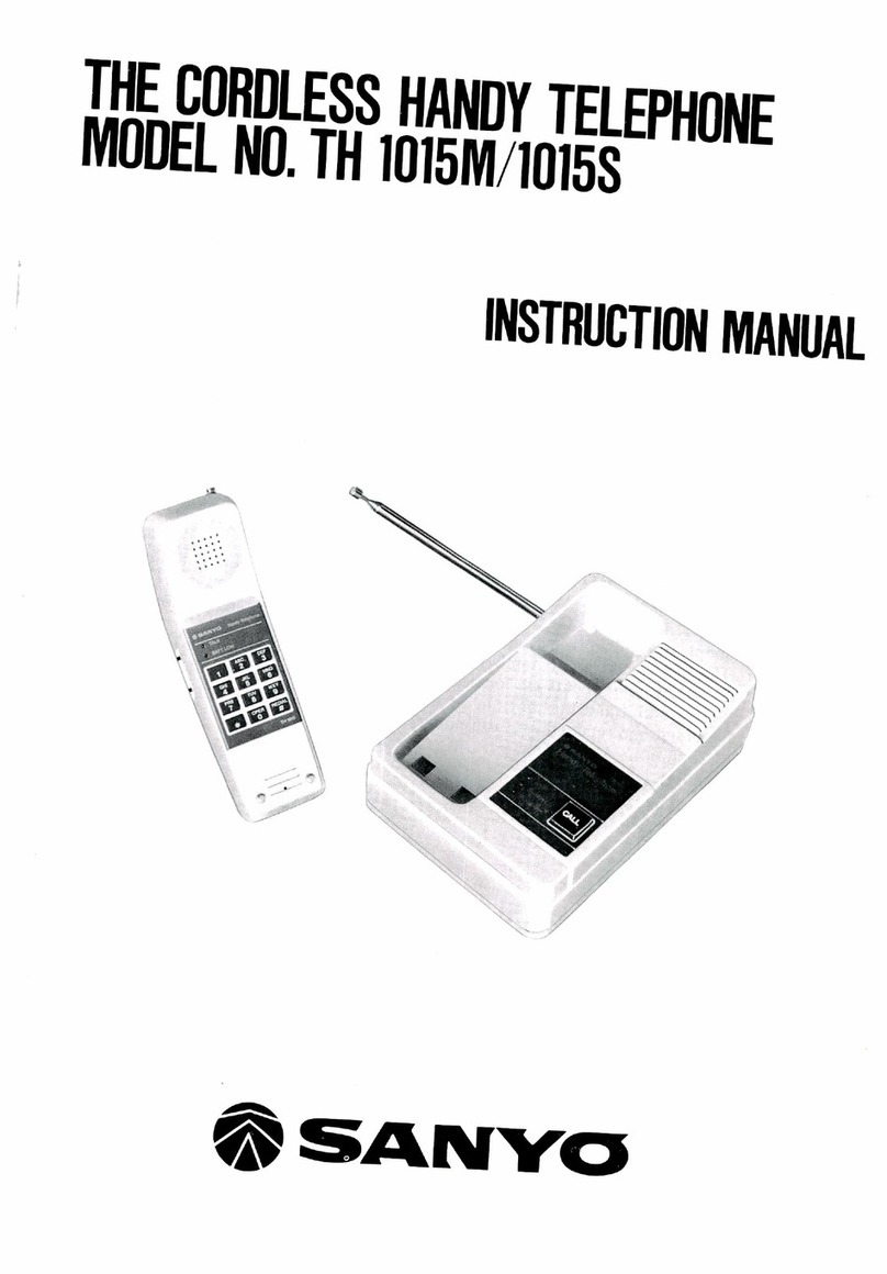 Sanyo TH 1015M User manual Sanyo TH 1015M User manual