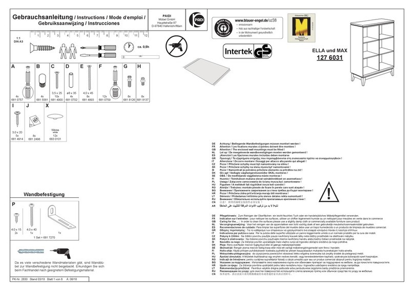PAIDI Ella & Max 127 6031 User manual PAIDI Ella & Max 127 6031 User manual