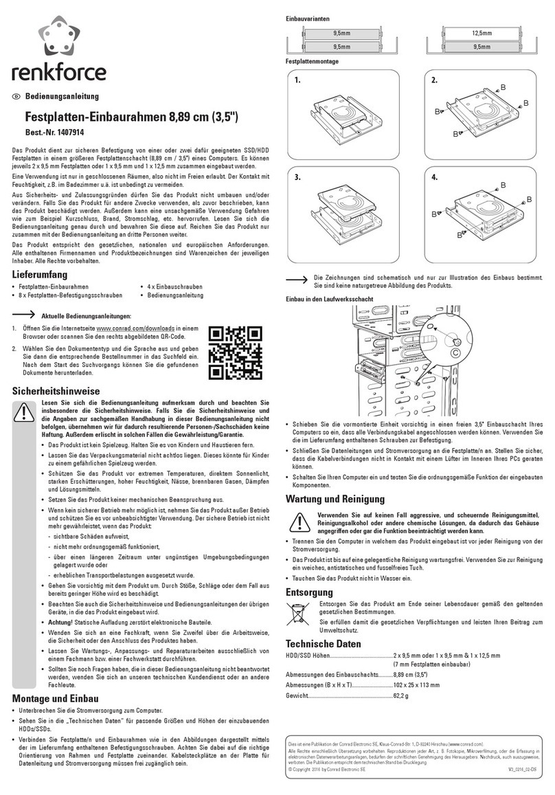 Renkforce AK-HDA-03M1B User manual