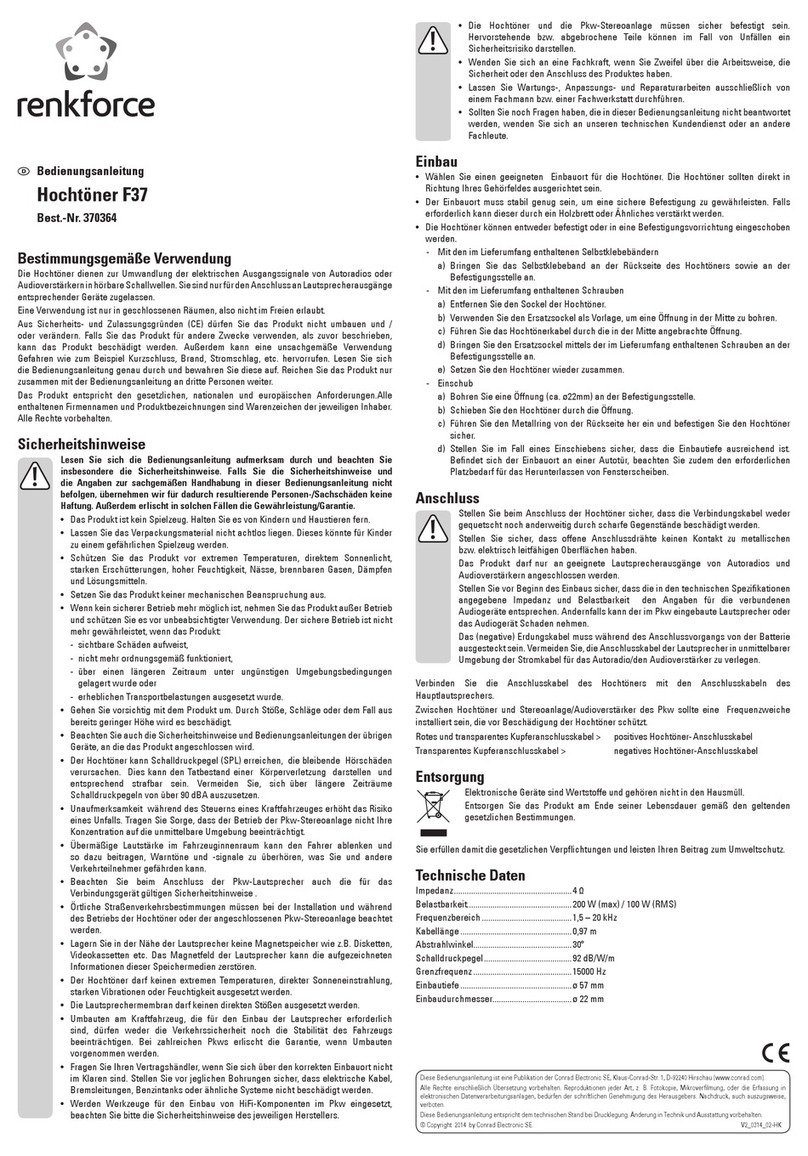 Renkforce F37 User manual