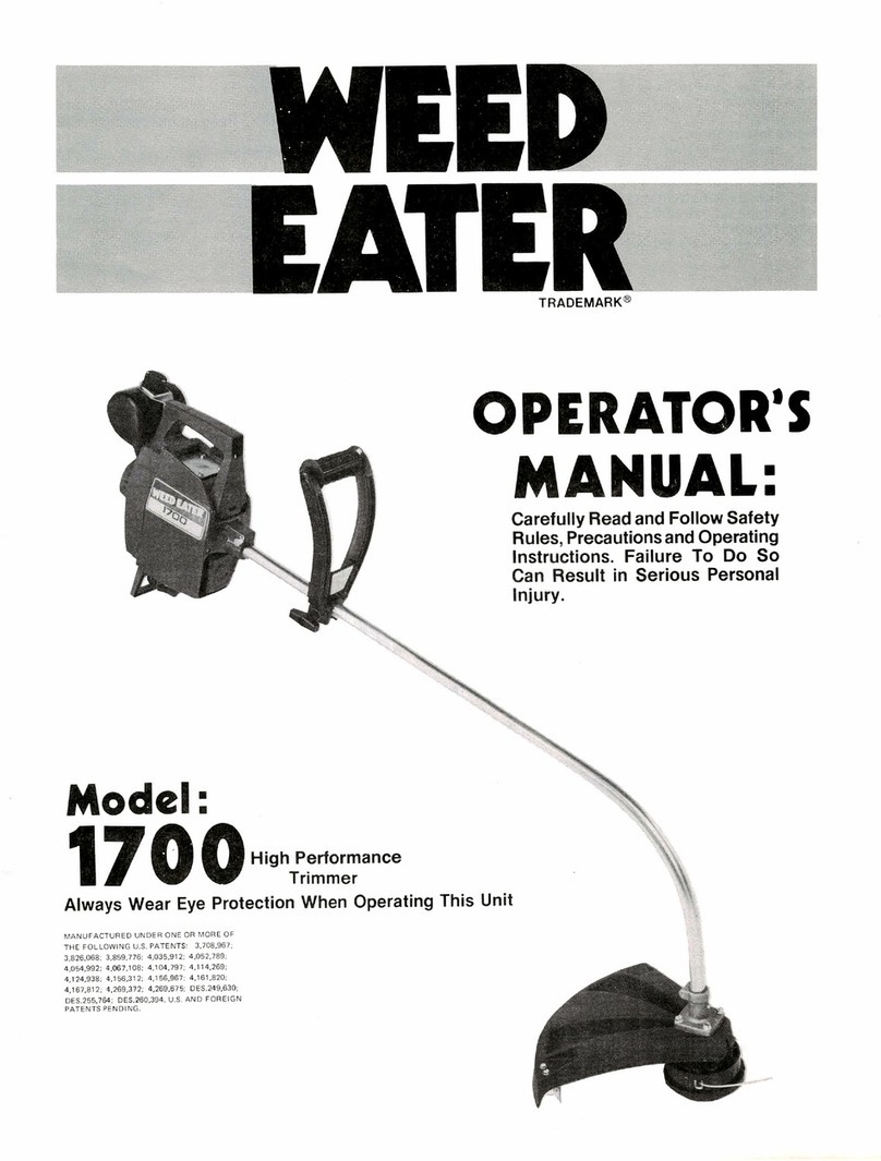 Weed Eater 1700 User manual