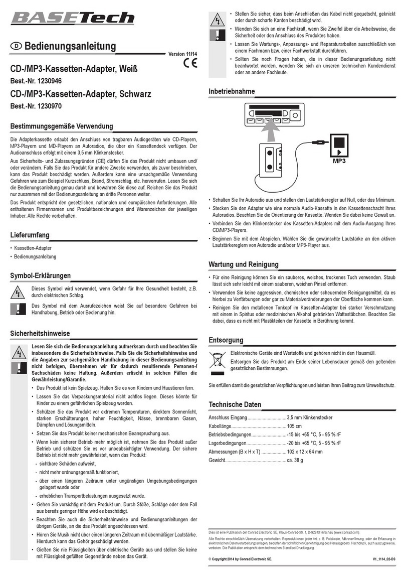 BASETech 1230946 User manual BASETech 1230946 User manual