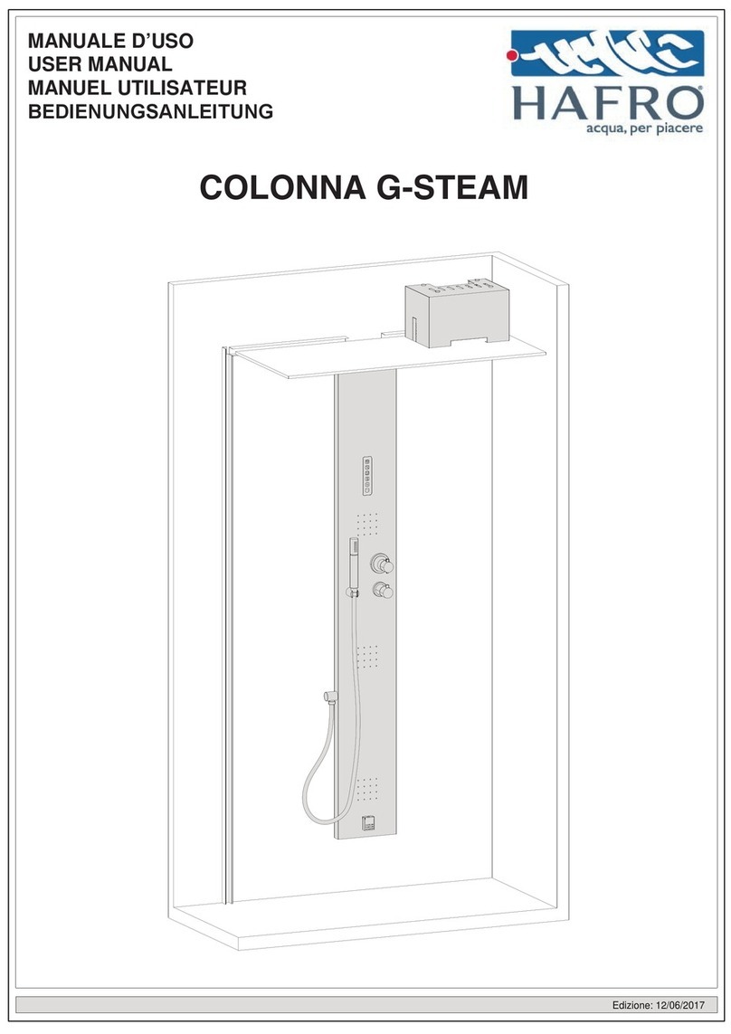 HAFRO COLONNA G-STEAM user manual