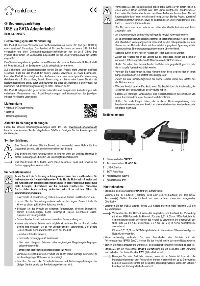Renkforce 1490972 User manual