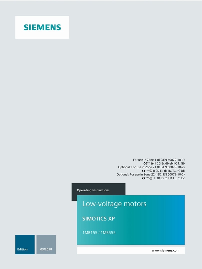 Siemens SIMOTICS XP 1MB155 User manual