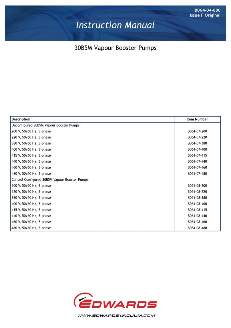 Edwards 30B5M User manual