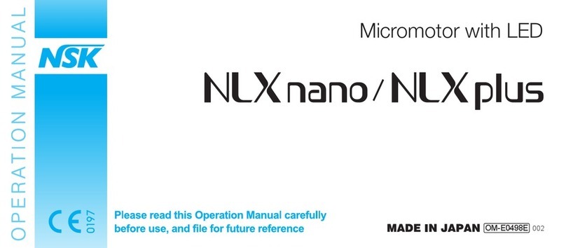 NSK NLX nano Operation manual