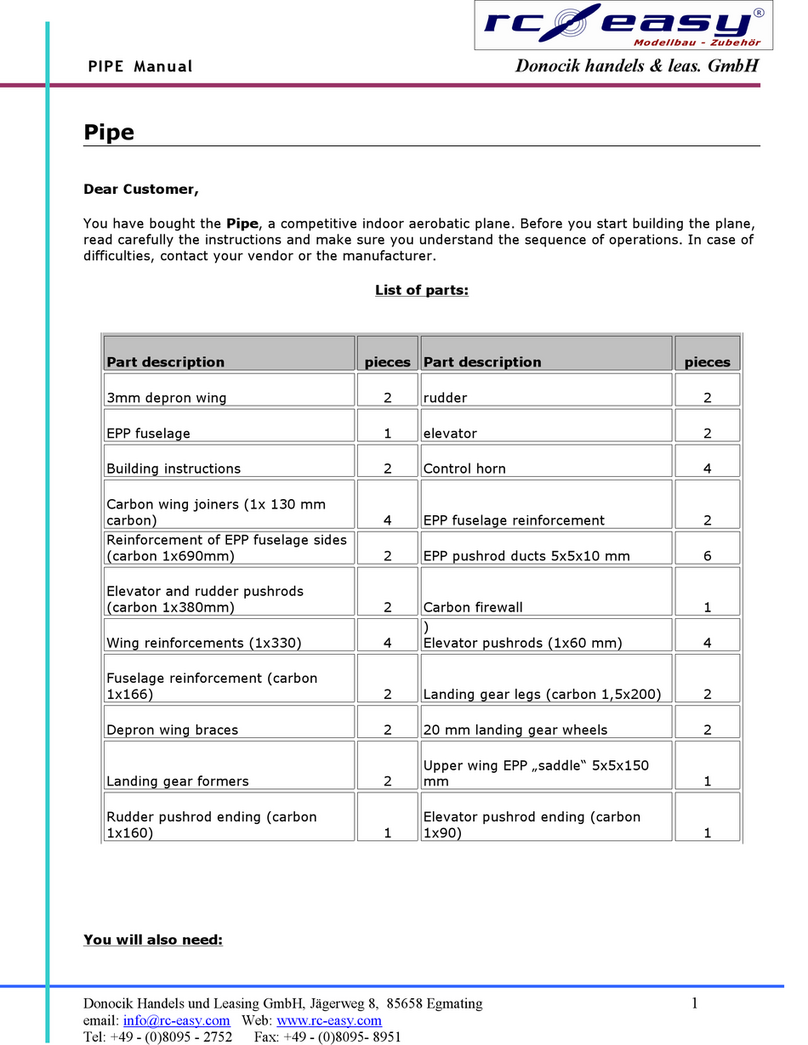 RC-Easy Pipe manual
