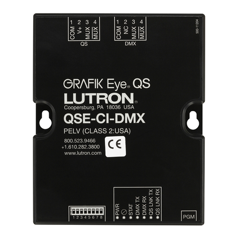Lutron Electronics QSE-CI-DMX User manual
