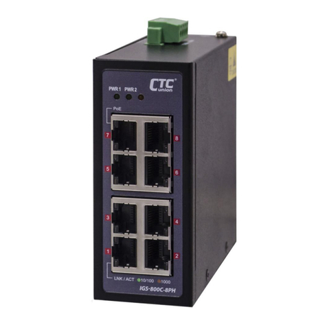 CTC Union IGS-800C-8PH Quick installation guide