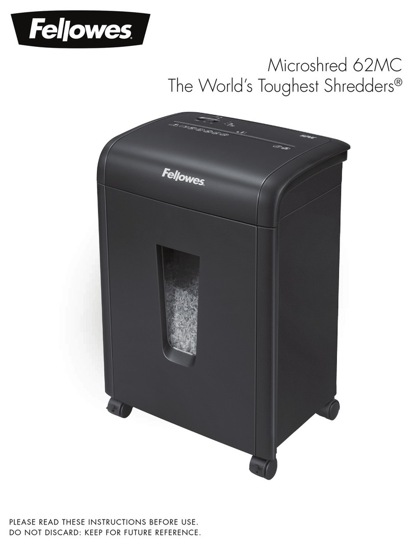 Fellowes Microshred 62MC instructions