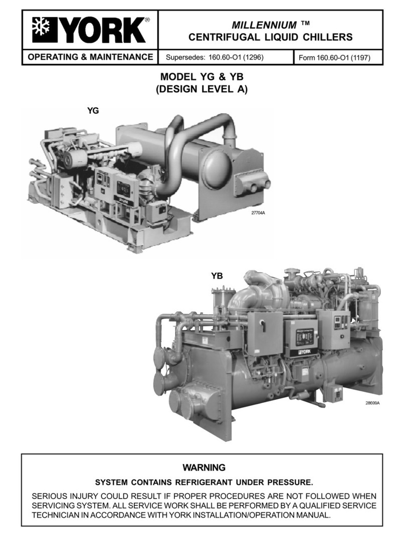 York MILLENNIUM YG Series Operating & Maintenance