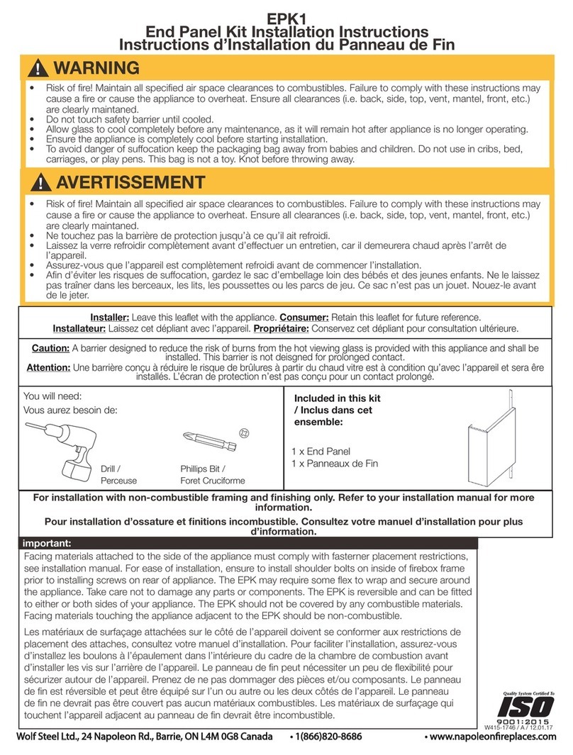 Napoleon EPK1 User manual
