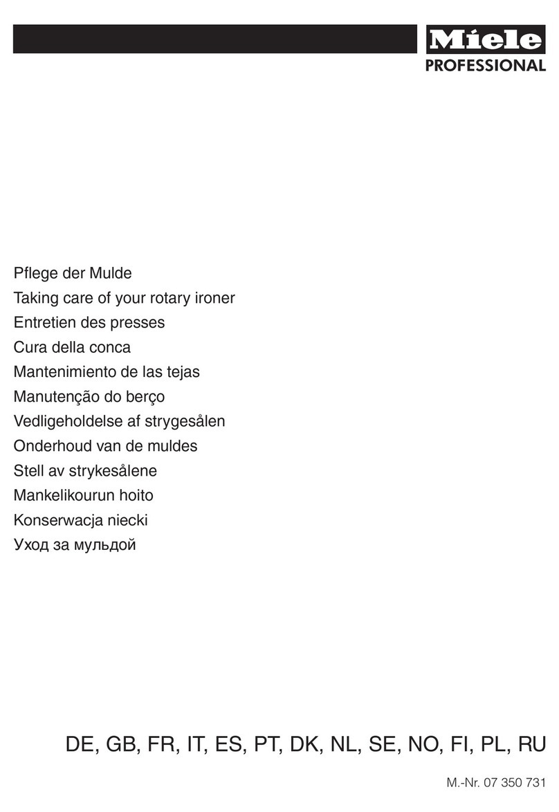 Miele professional HM 21-100 manual