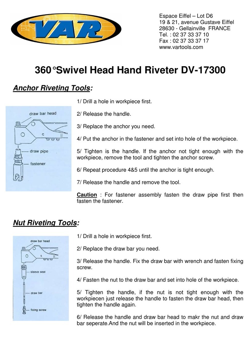 VAR DV-17300 manual