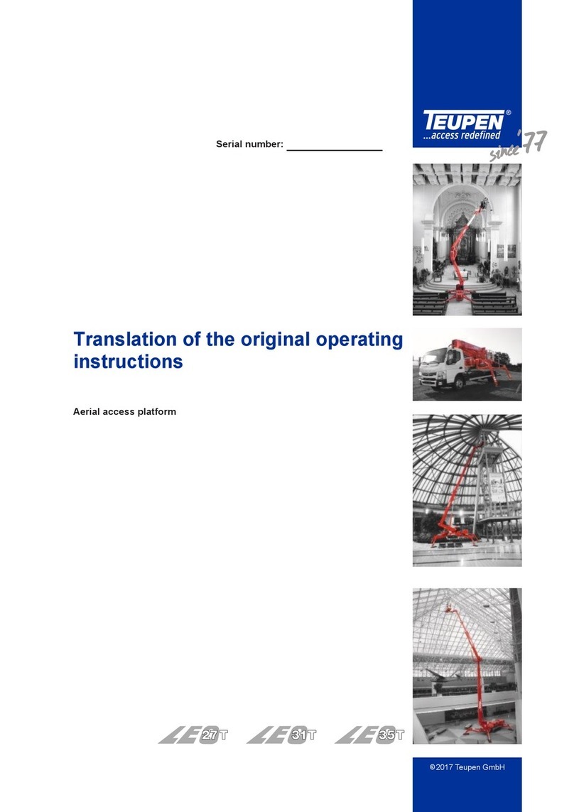 TEUPEN LEO 27T Translation of the operating instructions