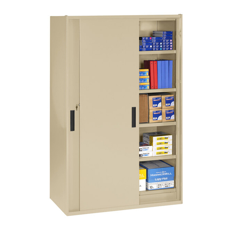 Tennsco Sliding Door Jumbo Storage Cabinet JSD2478SU Assembly Instructions/Parts Manual Tennsco Sliding Door Jumbo Storage Cabinet JSD2478SU Assembly Instructions/Parts Manual