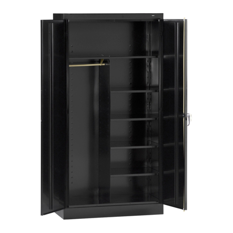 Tennsco Standard Combination Cabinet 7220 Assembly Instructions/Parts Manual Tennsco Standard Combination Cabinet 7220 Assembly Instructions/Parts Manual