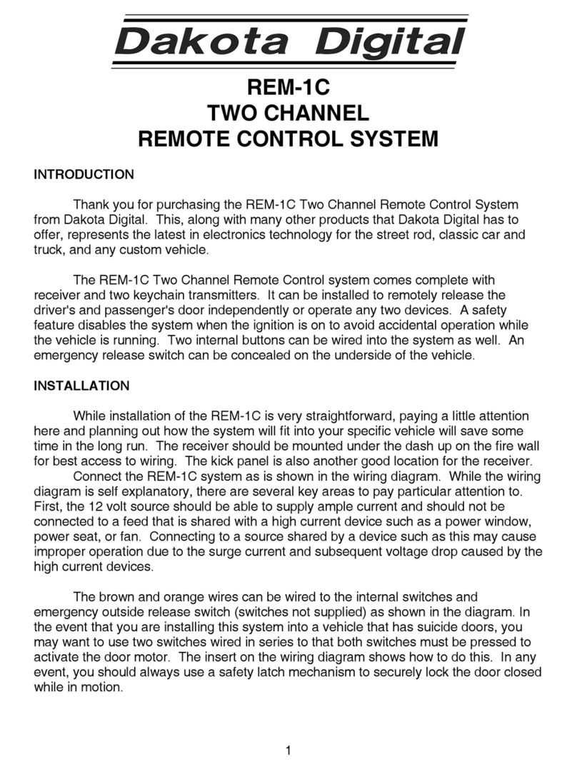 Dakota Digital REM-1C manual