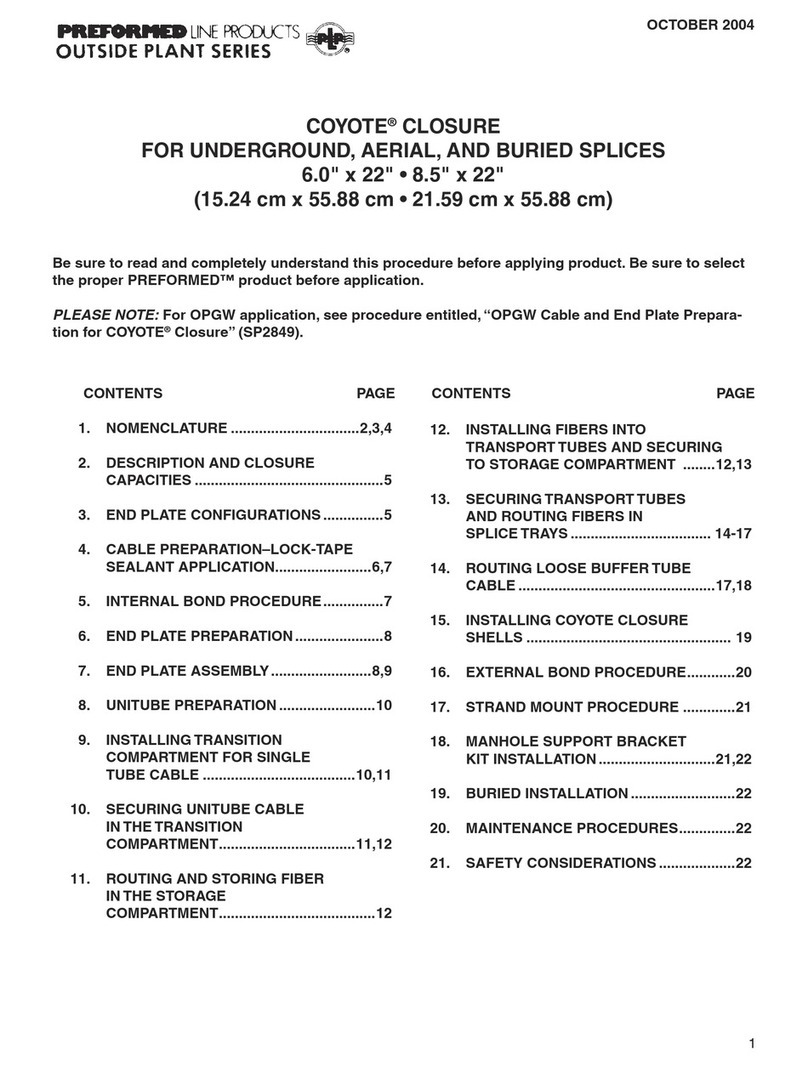 PREFORMED LINE PRODUCTS COYOTE 80805258 User manual