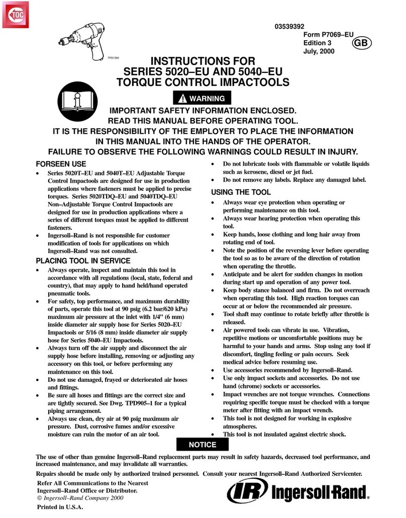 Ingersoll-Rand 5020-EU Series instructions