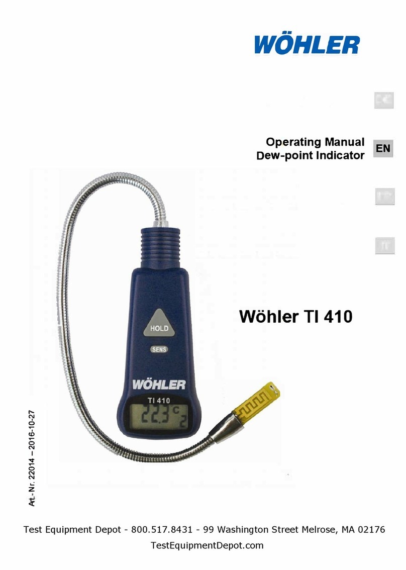 Wohler Tl 410 operating manual