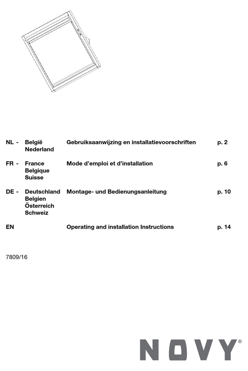 Novy 7809/16 Operating and installation instructions
