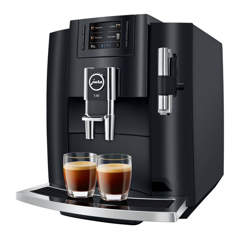 Jura IMPRESSA E80 Quick setup